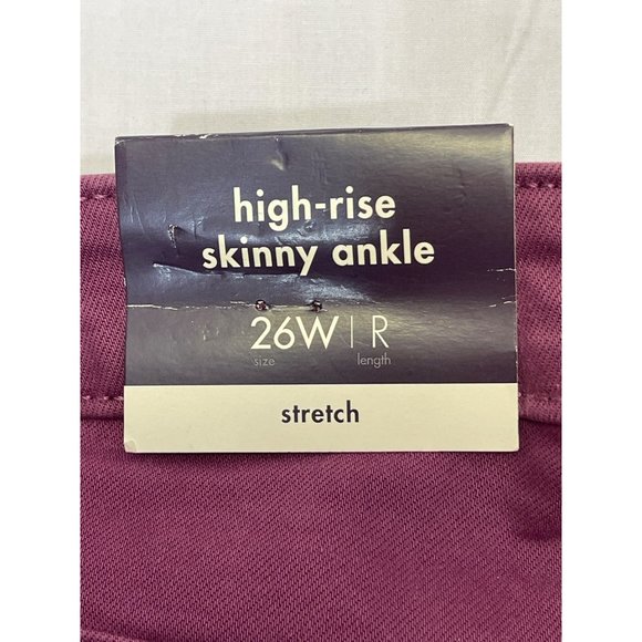 AVA & VIV high-rise skinny ankle 26W | R stetch no-gap waistband NWT - Picture 3 of 16